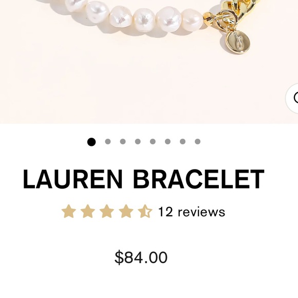 Joey baby - Golden Bracelet with Pearls - Picture 2 of 2